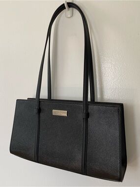 kate spade Black Saffiano Leather Shoulder Bag